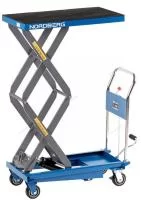 Стол подъемный гидравлический, 300 кг, двойные ножницы, синий NORDBERG N3T500