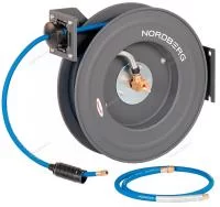 Шланг воздушный на стальной катушке, гибридный ПВХ Ø 08х12 мм, 20 м NORDBERG HR0820RPVC