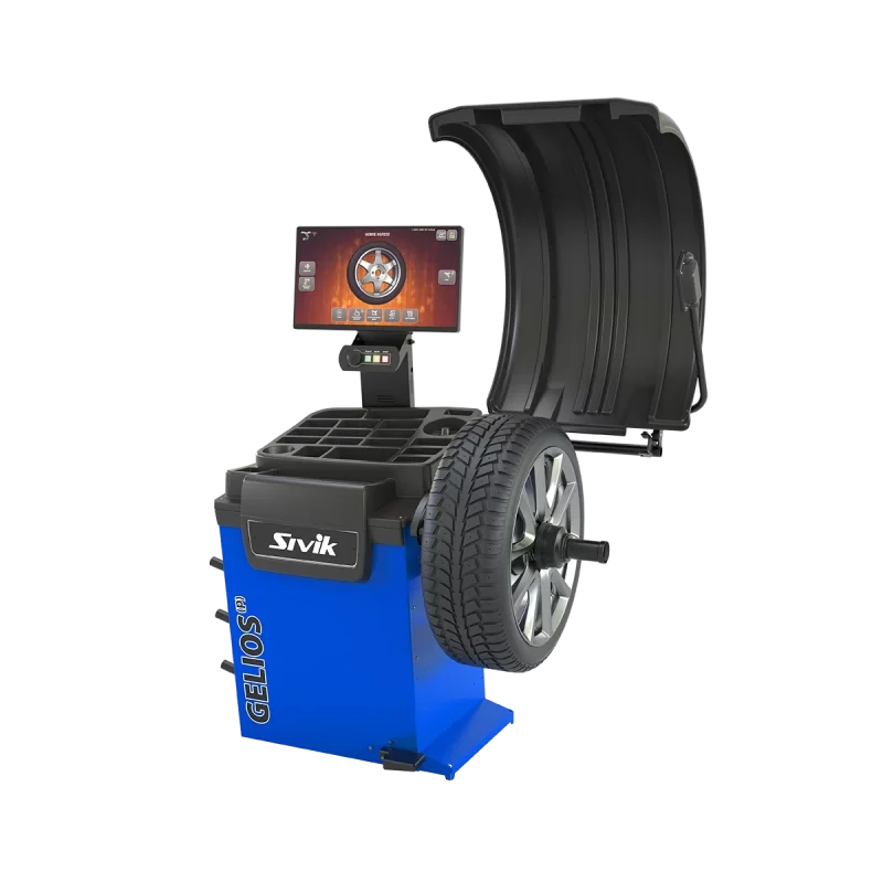 Балансировочный станок Sivik GELIOS (P) теперь с ПНЕВМОЗАЖИМОМ колеса! 