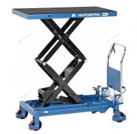 Стол подъемный гидравлический, 800 кг, двойные ножницы, синий NORDBERG N3T800