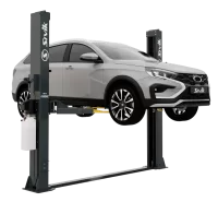 Двухстоечный электрогидравлический подъемник SIVIK ПГА-4100-НС (3+3) серый RAL7016