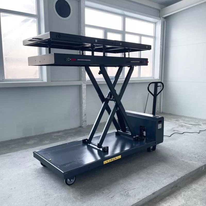 НОВИНКА! SIVIK ПГН-7515Е Подъемник ножничный мобильный для обслуживания электромобилей г/п 1500 кг 