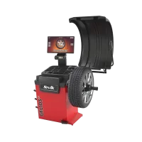 Балансировочный станок Sivik GELIOS (P) СБМП-60/3D Plus (УЗ, ЭВМ, ТЛУ) с пневмозажимом, красный RAL3020