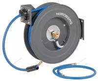 Шланг воздушный на стальной катушке, гибридный ПВХ Ø 10х15 мм, 20 м NORDBERG HR1020RPVC