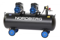 Компрессор поршневой безмасляный 220 В, ресивер 135л, 500 л/мин NORDBERG NCEO135/500