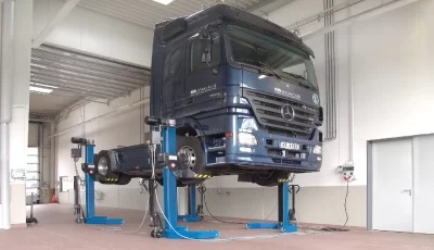 Электромеханический подкатной подъемник 30 т MAHA RGE, 4 стойки