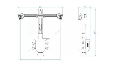 Стенд сход-развал 3D четырехкамерный NORDBERG C804 (7015)
