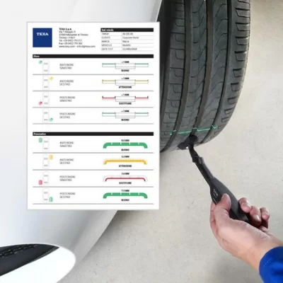 Лазерный измеритель глубины протектора и износа тормозного диска TEXA LASER EXTRAMINER 2