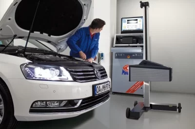 Прибор проверки и регулировки света фар с цифровой камерой MAHA MLT 3000 на рельсах