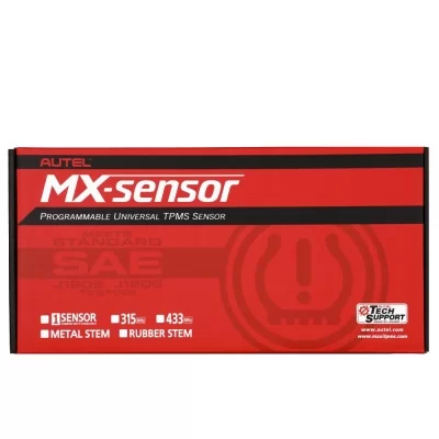 Датчик TPMS Autel MX-1 433МГц+315МГц, быстрофиксируемый, программируемый, металлический, черный