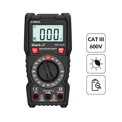 Мультиметр цифровой iCartool IC-M830L