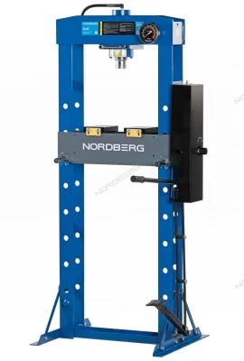 Пресс гидравлический напольный 30 т NORDBERG N3630F с ручным и ножным приводом
