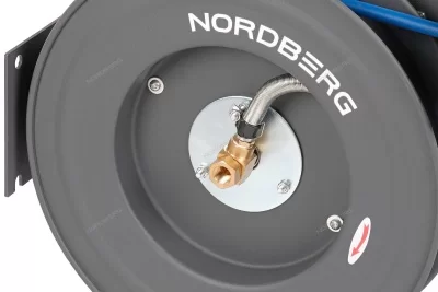 Шланг воздушный на стальной катушке, гибридный ПВХ Ø 08х12 мм, 20 м NORDBERG HR0820RPVC