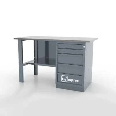 Верстак однотумбовый, с 5 ящиками, 1390 х 686 х 845 мм, eqtree™ SAFE105-A