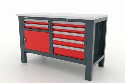 Верстак слесарный двухтумбовый c 7 ящиками и дверцей Ferrum Premium 11.3125