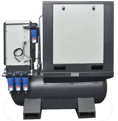 Компрессор винтовой, 15 кВт, 10 бар, 2300 л/мин, ресивер 400 л XELERON DRY T400 Z20PMA10 (Hanbell AC IP23)