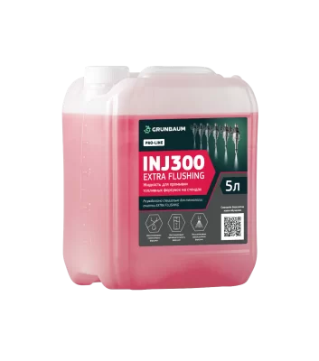 Жидкость промывочная для форсунок GrunBaum INJ300, для INJ6000N GDI, 5 л.