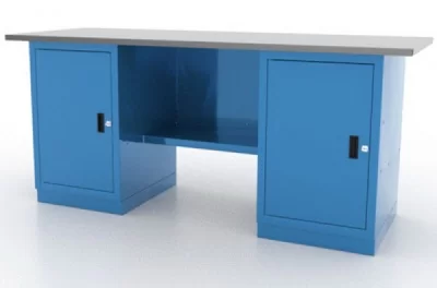 Верстак слесарный двухтумбовый 0/0 с дверцами Ferrum Classic 01.200L