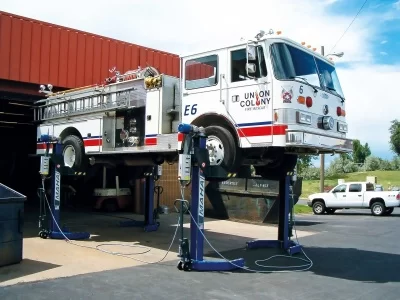 Электромеханический подкатной подъемник 30 т MAHA RGE, 4 стойки