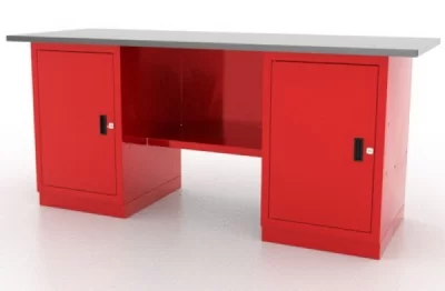 Верстак слесарный двухтумбовый 0/0 с дверцами Ferrum Classic 01.200L