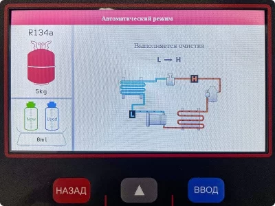 Установка для заправки автокондиционеров LAUNCH AC519 для R134A и R1234YF