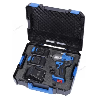 Гайковерт аккумуляторный, 1/2", 21 В, 1000 Нм NORDBERG NE805K (З/У-1,8А, АКБ-2х4А, кейс)