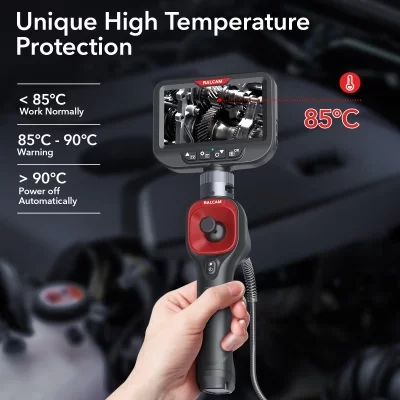 Видеоэндоскоп с HD дисплеем 4.3” и управляемым зондом 1 м, 6.2 мм, 360º RALCAM F606B