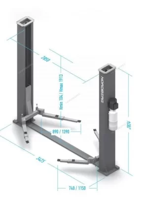 Двухстоечный электрогидравлический подъемник 4 т, 380 В NORDBERG N4121A-4T_380