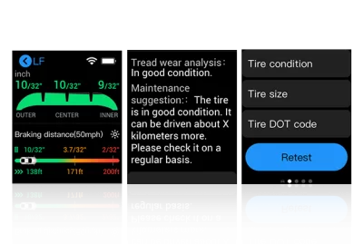 Лазерный измеритель глубины протектора и износа тормозного диска Autel MaxiTPMS TBE200
