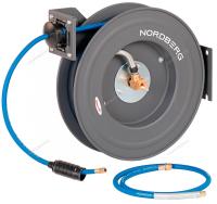 Шланг воздушный на стальной катушке, гибридный ПВХ Ø 08х12 мм, 20 м NORDBERG HR0820RPVC