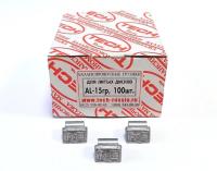 Свинцовые набивные балансировочные грузики для легкосплавных легковых дисков по 15 г уп. 100 шт TECH AL015