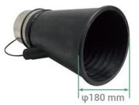 Газоприемная насадка для шланга Ø102 мм, раструб 180 мм DEKAR 784002-4