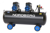 Компрессор поршневой безмасляный 220 В, ресивер 135л, 500 л/мин NORDBERG NCEO135/500