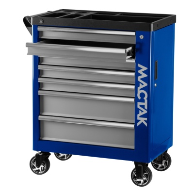 Тележка инструментальная, 7 выдвижных ящиков, "НОВА", синяя МАСТАК 521-07580B
