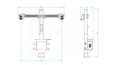 Стенд сход-развал 3D двухкамерный NORDBERG C802 (7015)