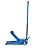 Домкрат подкатной гидравлический ROSSVIK V3 Low Profile, г/п 3,0 т, 75-505 мм, педаль, синий