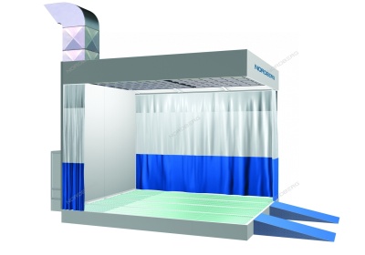 Пост подготовки к окраске с креплением к потолку NORDBERG NB100B с основанием