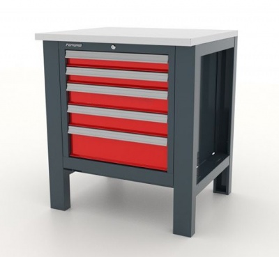 Верстак слесарный однотумбовый c 5 ящиками Ferrum Premium 11.115