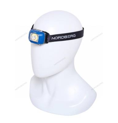 Фонарь светодиодный налобный, аккумуляторный, 3,8 В NORDBERG 1951