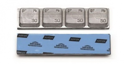 Cамоклеющиеся тонкие свинцовые грузики для грузовых колес 200 гр (15 шт) Clipper 0063Т