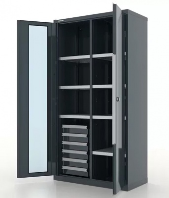 Шкаф инструментальный с 6 полками и 6 ящиками Ferrum Premium 13.2662