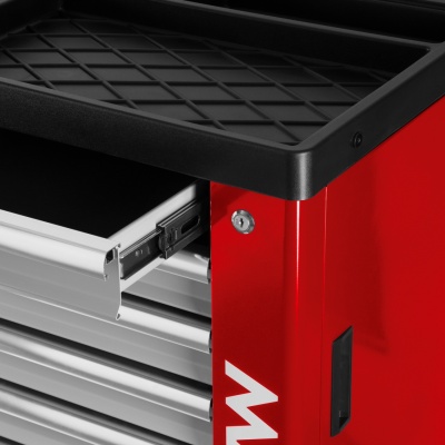Тележка инструментальная, 7 выдвижных ящиков, "НОВА", красная МАСТАК 521-07580R