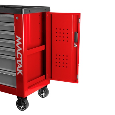 Тележка инструментальная, 7 выдвижных ящиков, "НОВА", красная МАСТАК 521-07580R