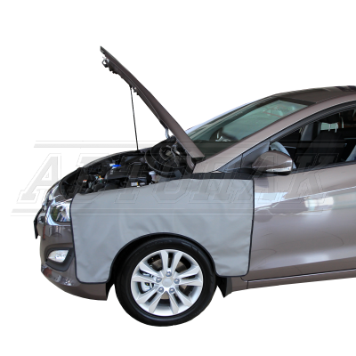 Накидка с магнитами на крыло с вырезом серая Автопак 074.603.01